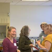 Educators network during a professional learning opportunity.